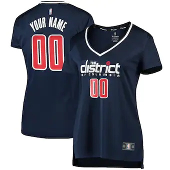 womens fanatics branded navy washington wizards custom fast-281